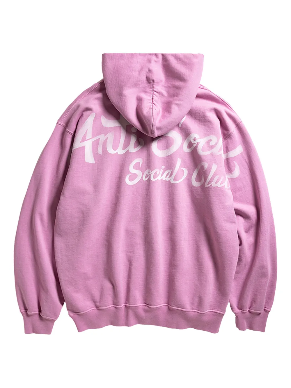 Anti Social Social Club Logo-print Hoodie In Pink