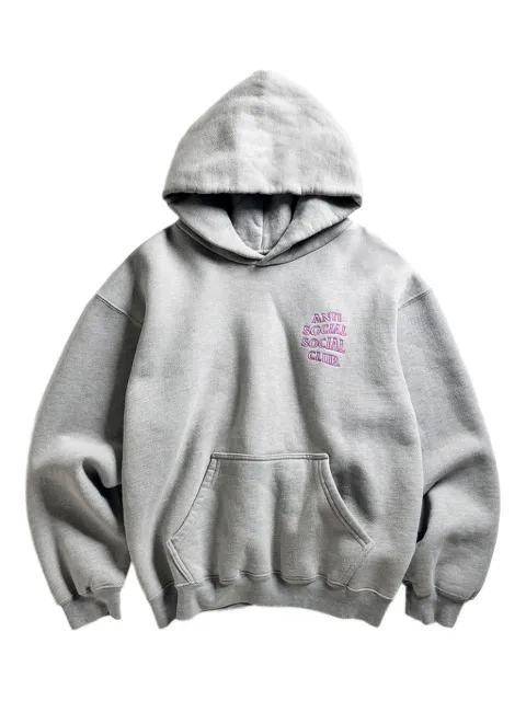 Anti Social Social Club logo-appliqué hoodie