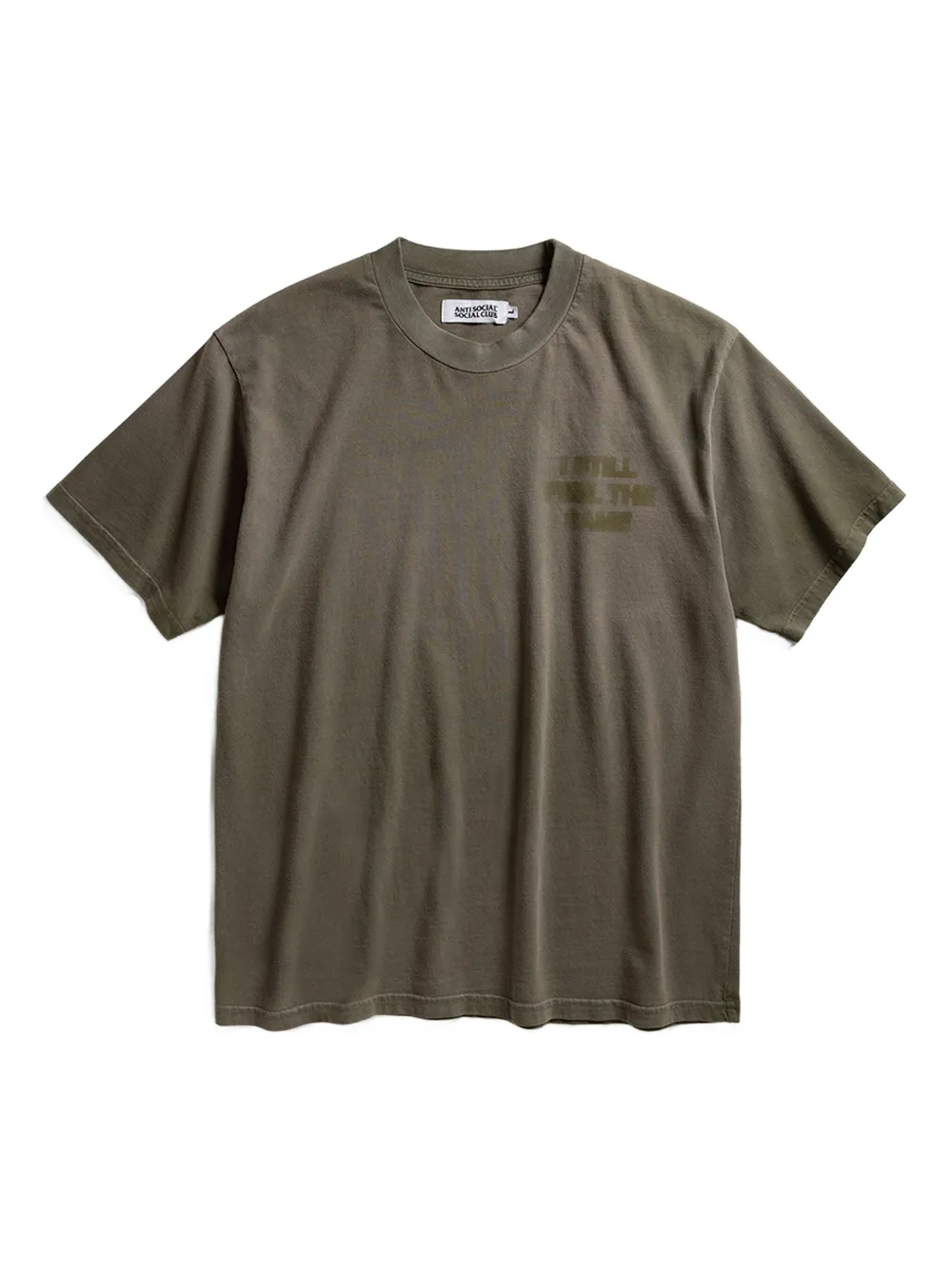 Anti Social Social Club Logo-print T-shirt In Green