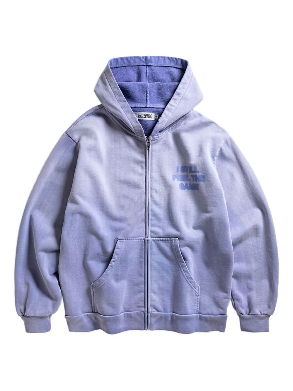 Anti Social Social Club Logo-print Hoodie In Blue