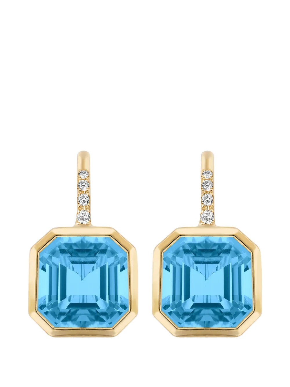 Goshwara Gossip Blue Topaz Earrings In Neutral