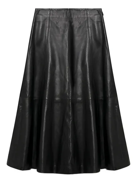 Simkhai Ryma leather midi skirt