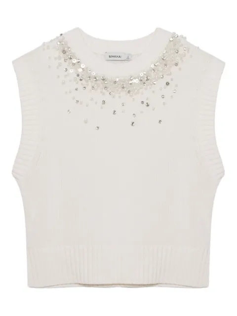 Simkhai Candra beaded-detail top