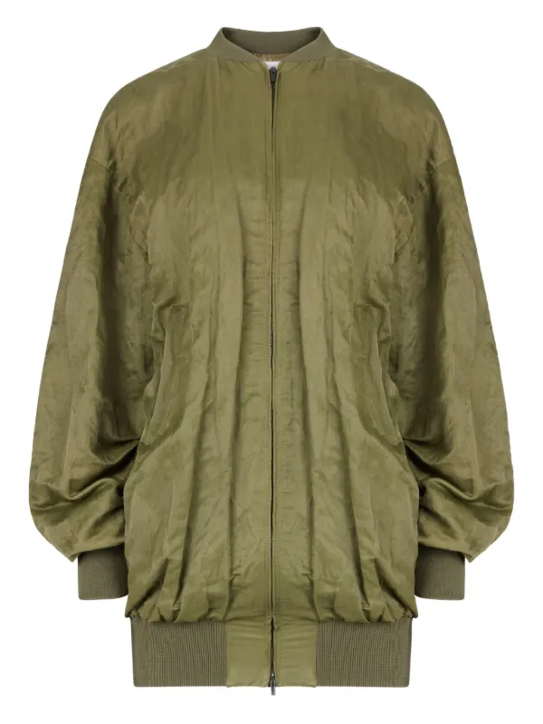 Nina Ricci Winkler Votton Bomber Jacket in Green