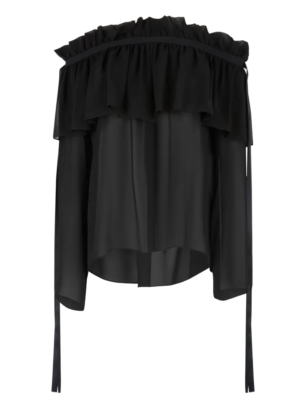 Nina Ricci Top met boothals Zwart