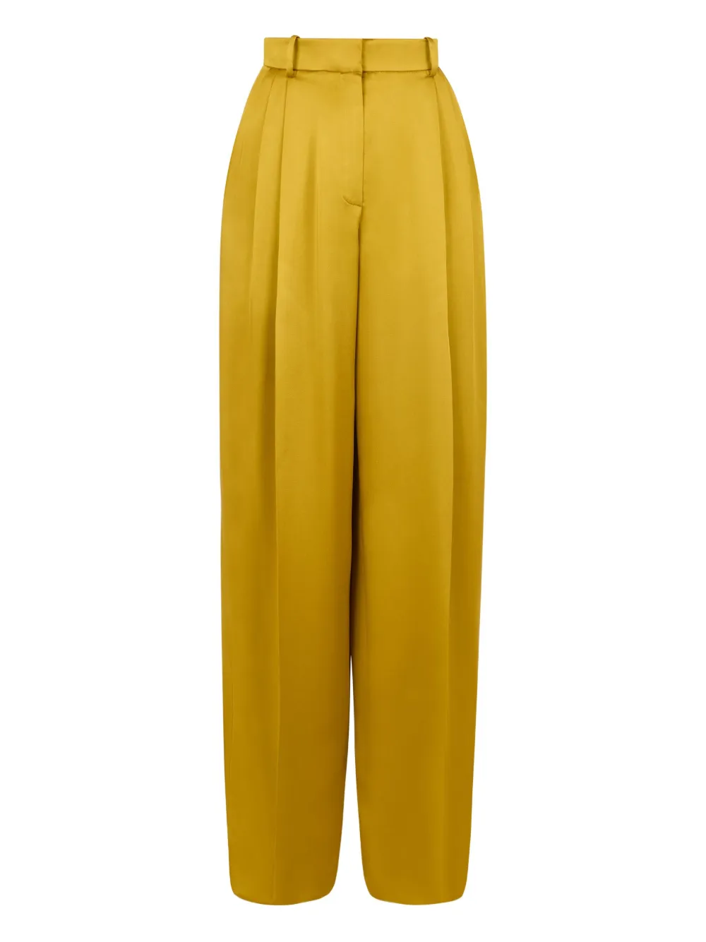 Nina Ricci Pantaloni dritti in raso - Giallo