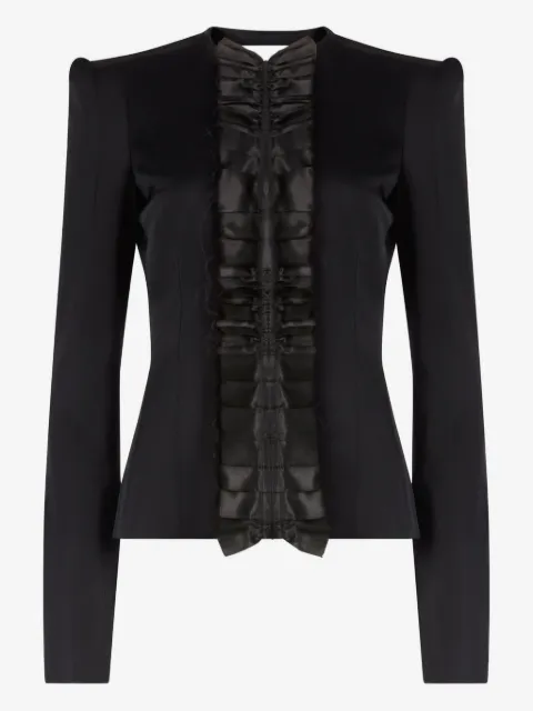 Nina Ricci crepe pleated jacket