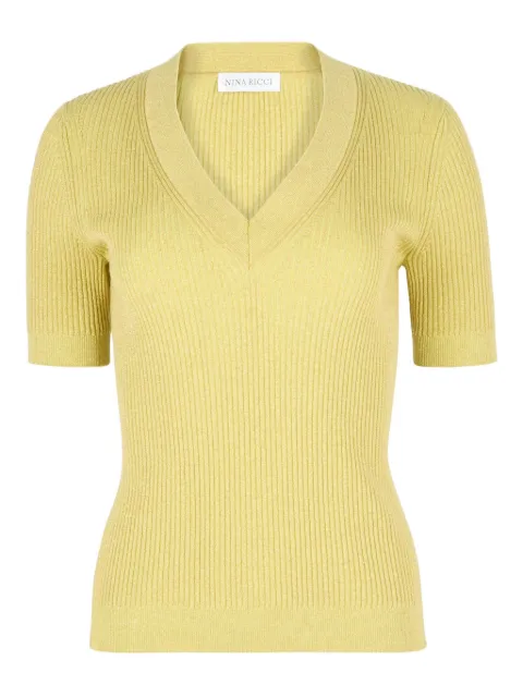 Nina Ricci v-neck knit top