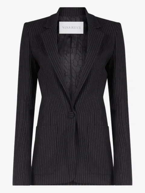 Nina Ricci pinstriped-pattern wool blazer