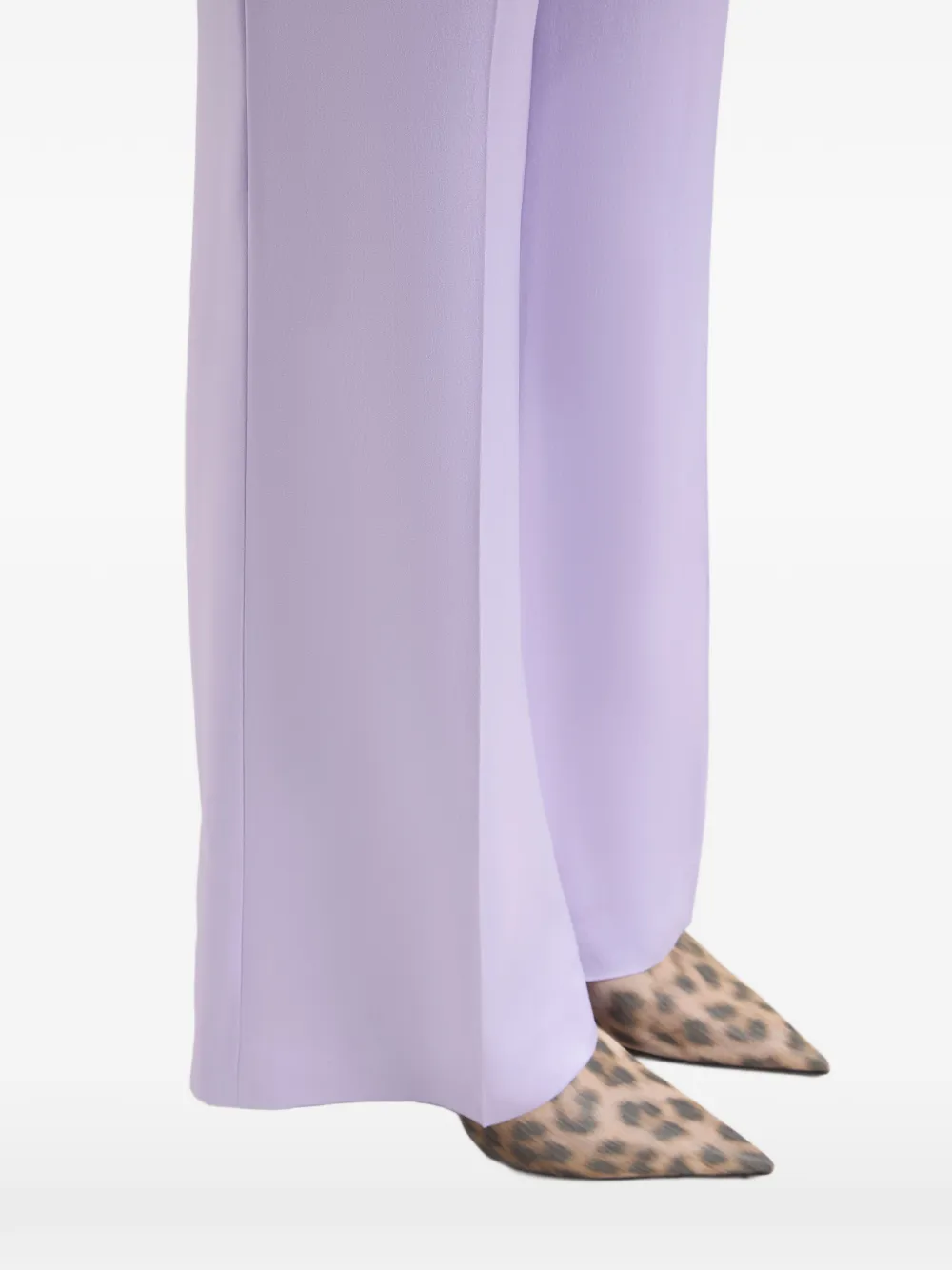 Nina Ricci Flared broek van crêpe-satijn Paars