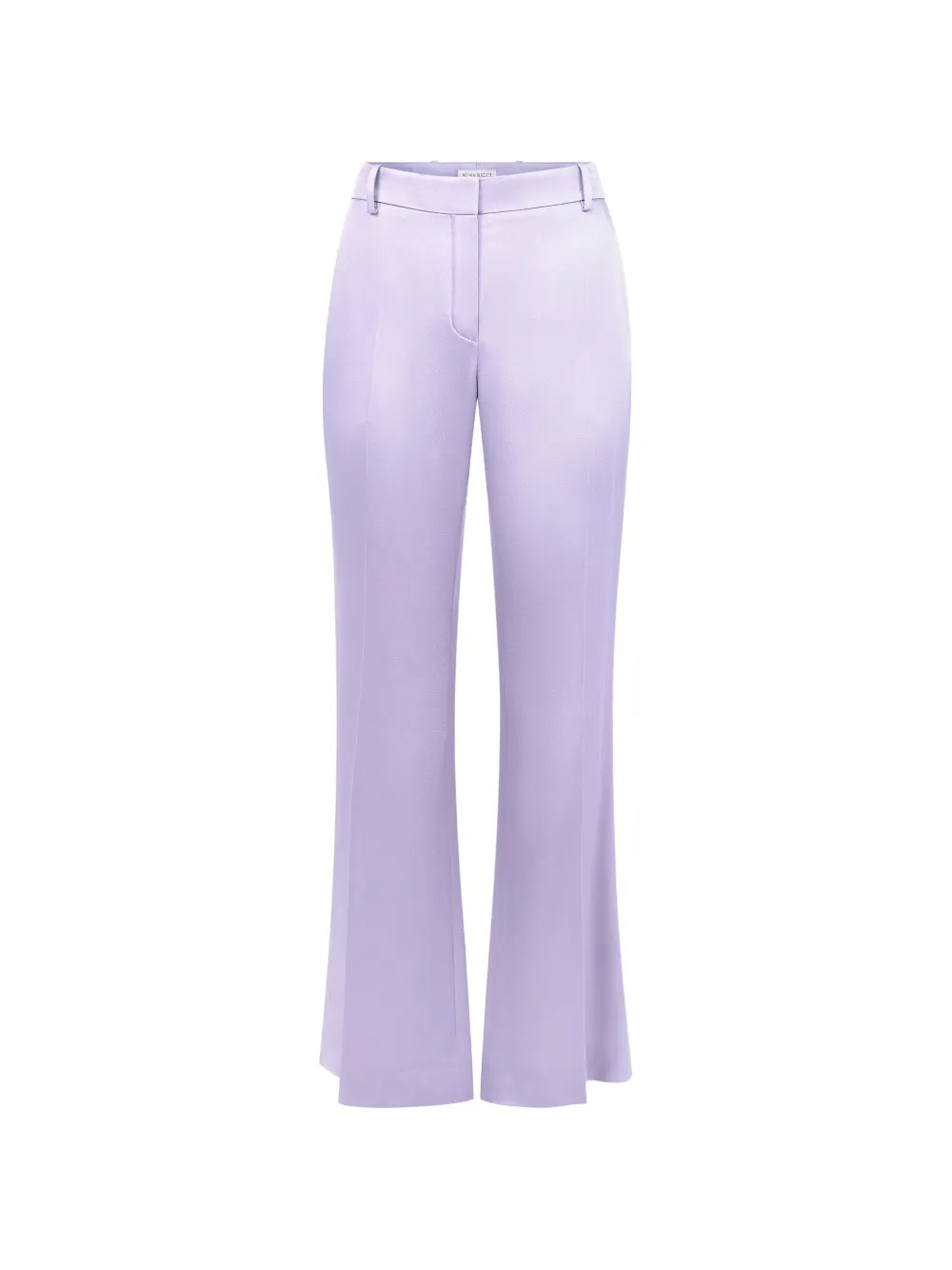 Nina Ricci flared crepe-satin trousers - Viola
