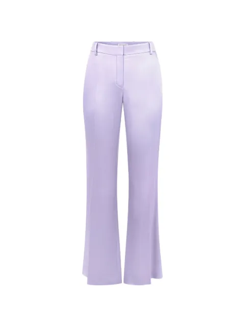 Nina Ricci flared crepe-satin trousers