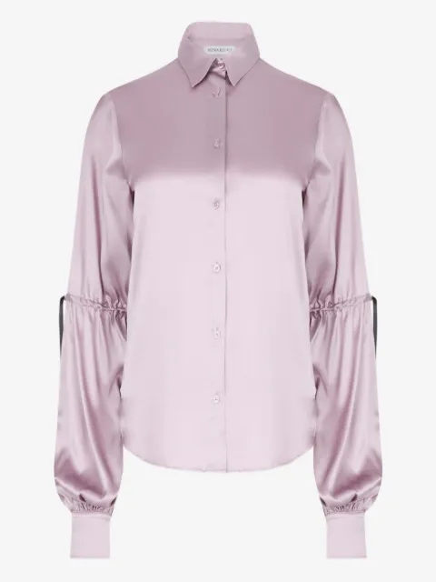Nina Ricci bow-satin shirt