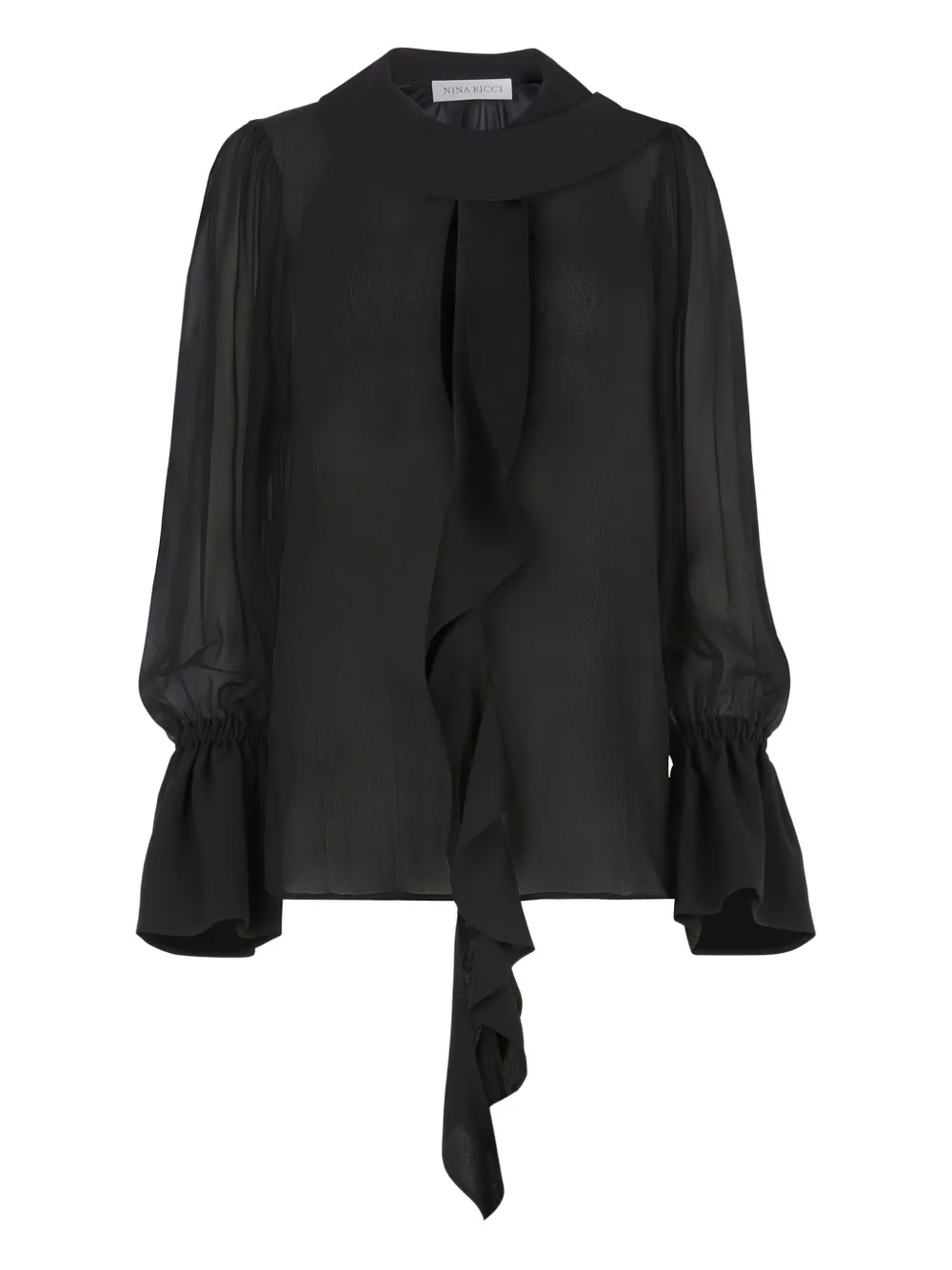 Nina Ricci Camicia con ruches - Nero
