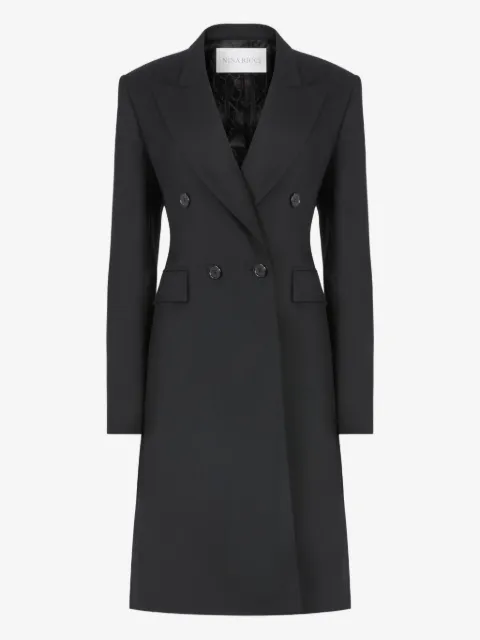 Nina Ricci gabardine frock double-breasted coat