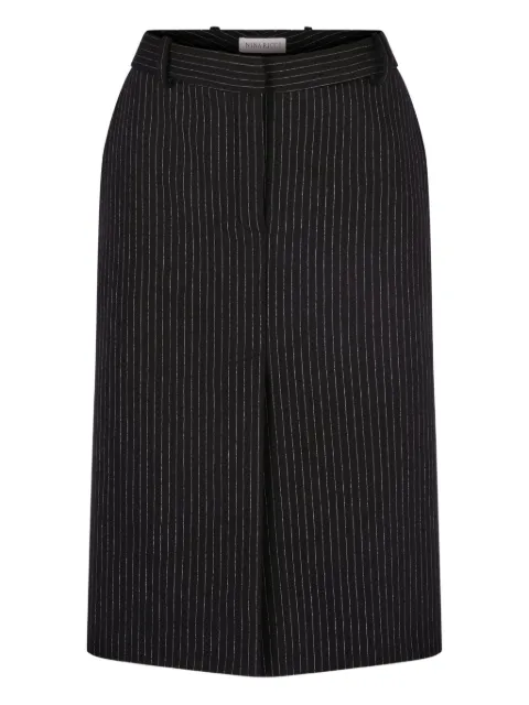Nina Ricci pinstriped wool midi skirt