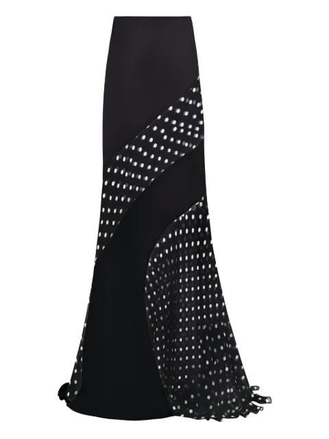 Nina Ricci polka dot-pattern maxi skirt