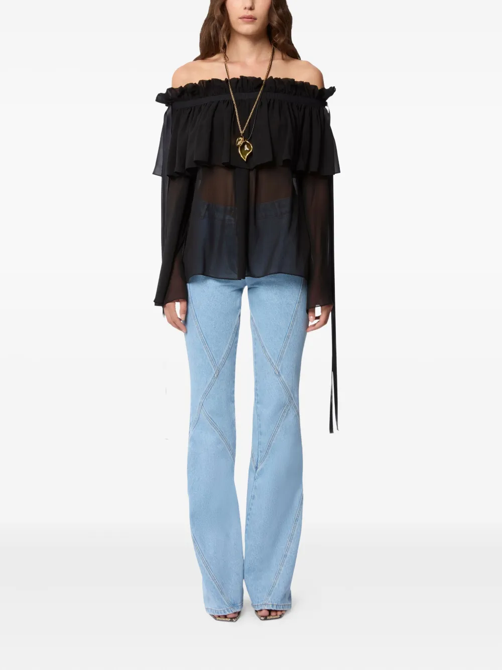 Nina Ricci Flared jeans - Blauw