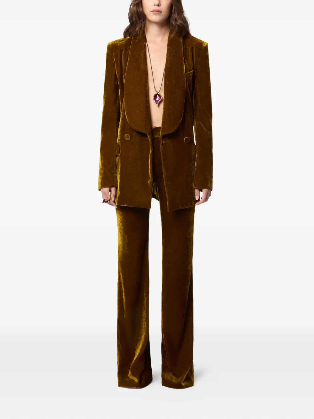 Nina Ricci Fluwelen broek - Bruin