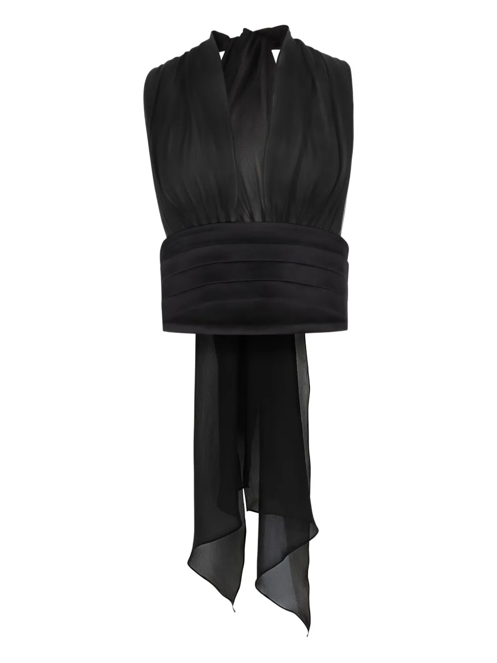 Nina Ricci Blusa con scollo a V - Nero