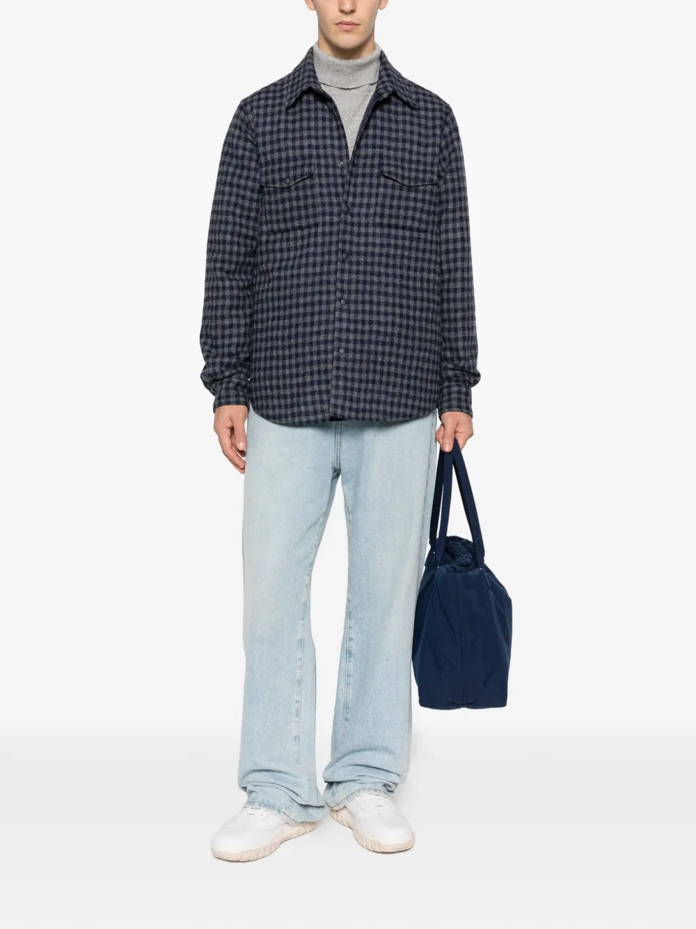 ASPESI Doppia check-pattern overshirt | Shirt Jackets | Image 2