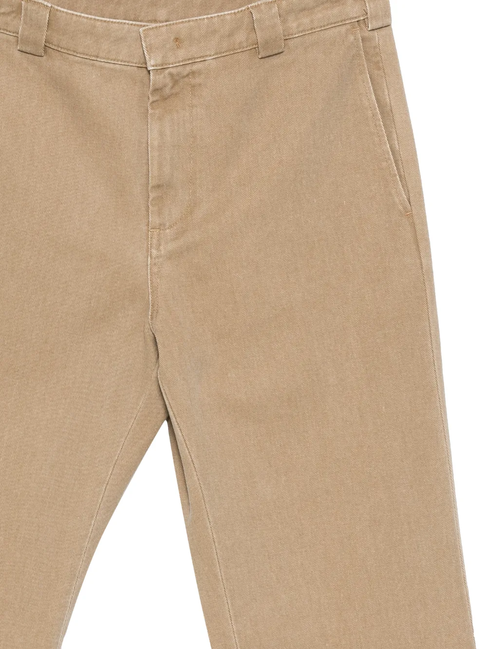Aspesi Adrien Cotton Gabardine Trousers In Brown