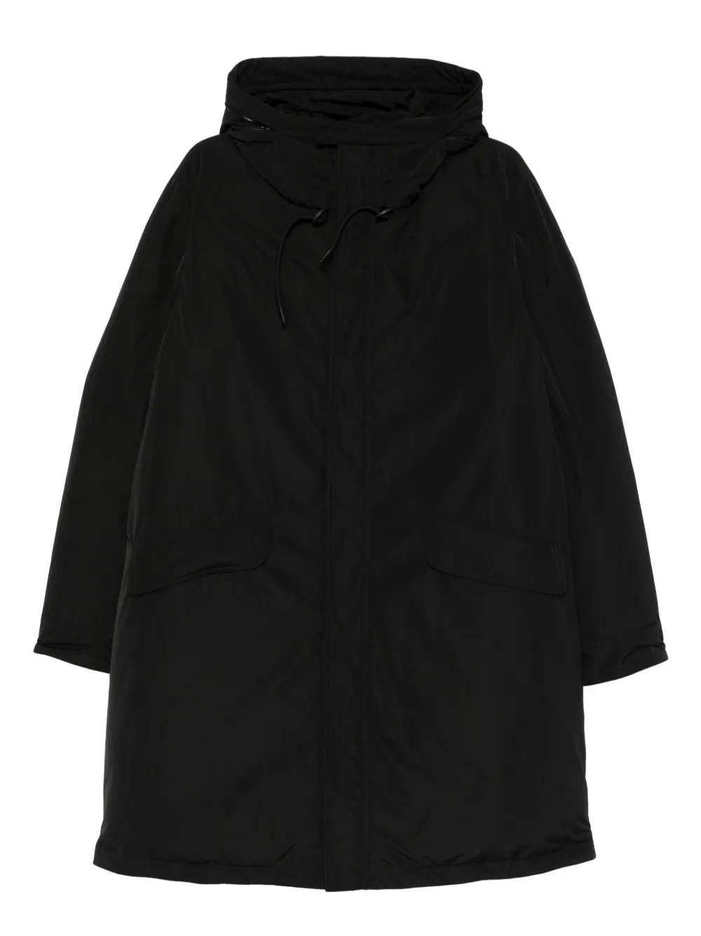 ASPESI Azoto hooded coat | Black | Image 1