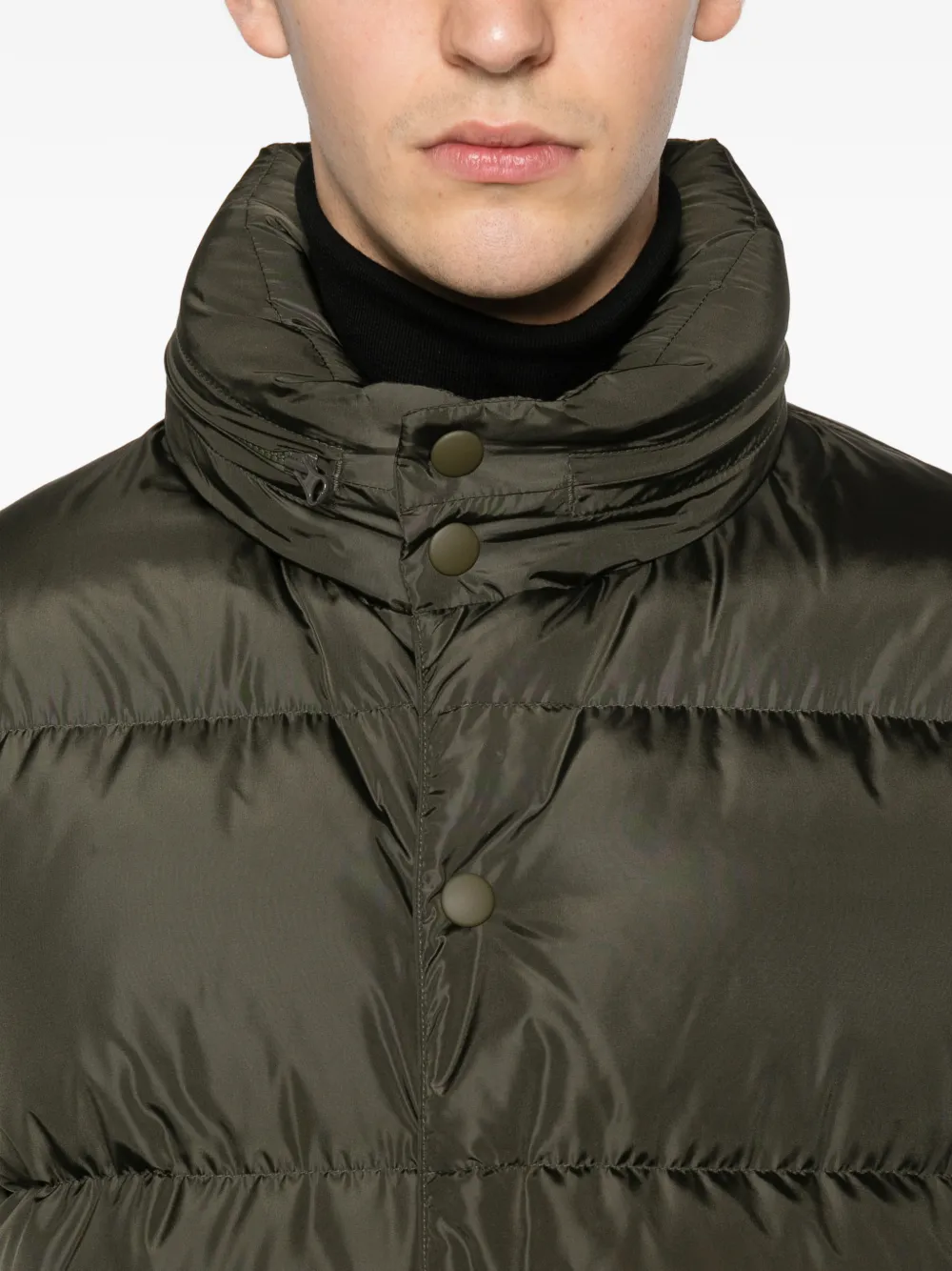 Moschino button-fastening padded coat