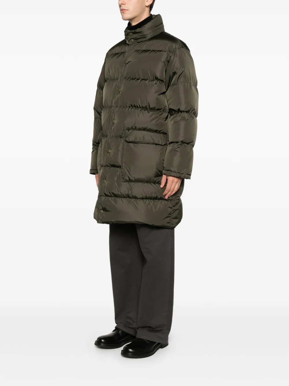 Moschino button-fastening padded coat