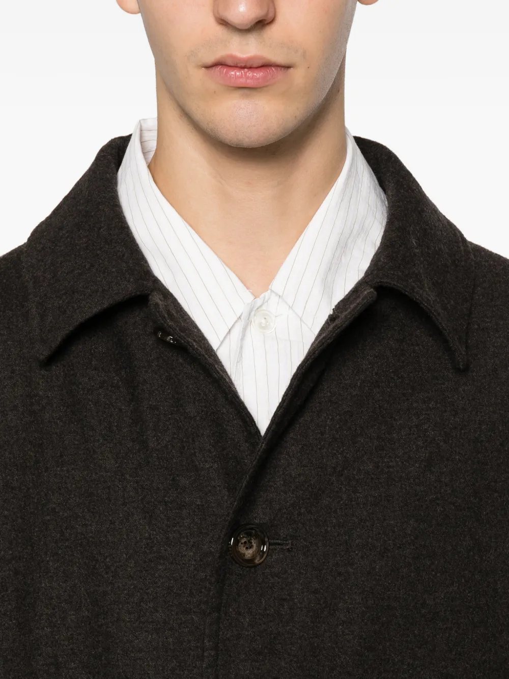 Aspesi Pascal Lavato Buttoned Coat In Multi