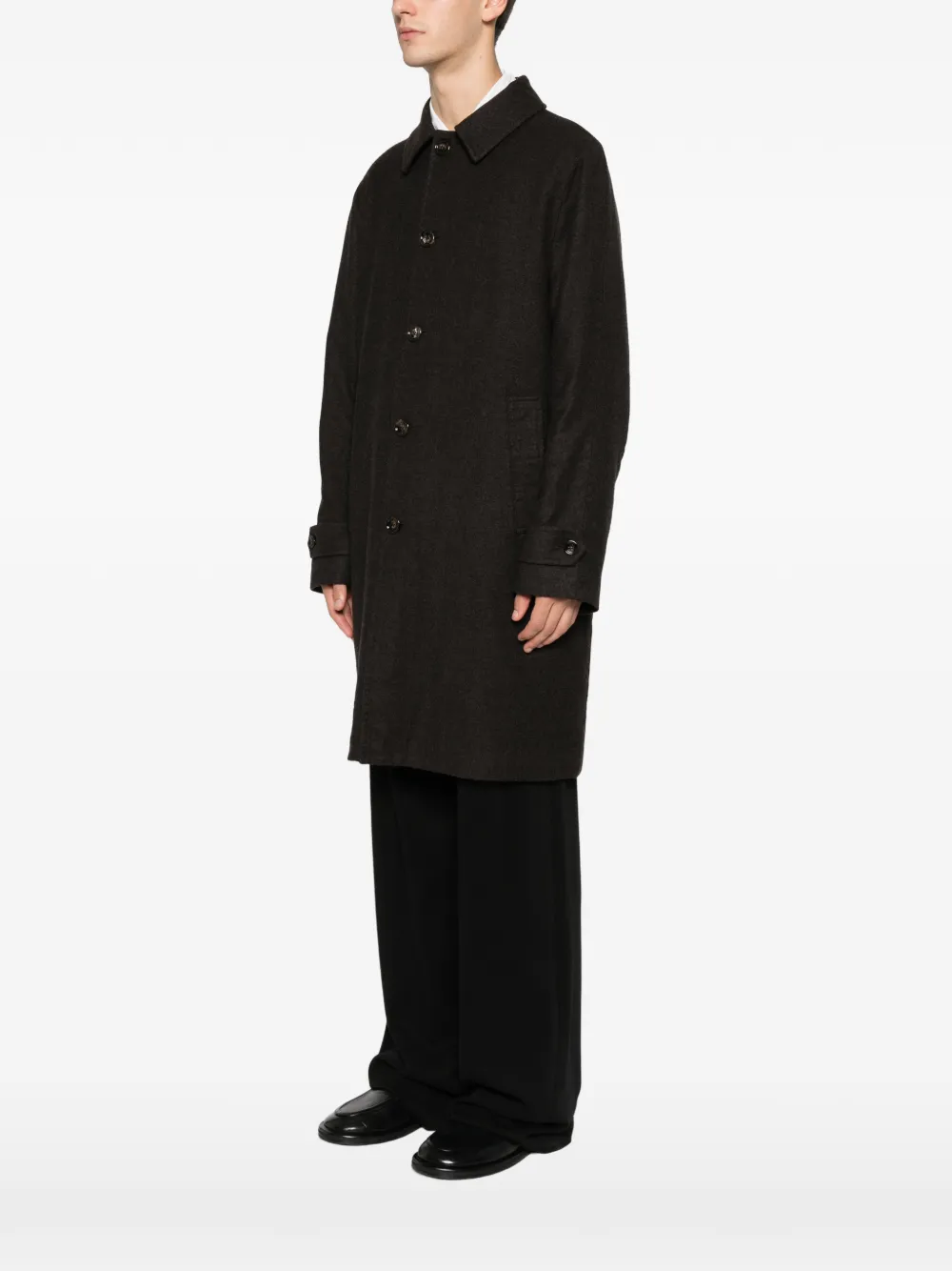 Aspesi Pascal Lavato Buttoned Coat In Multi