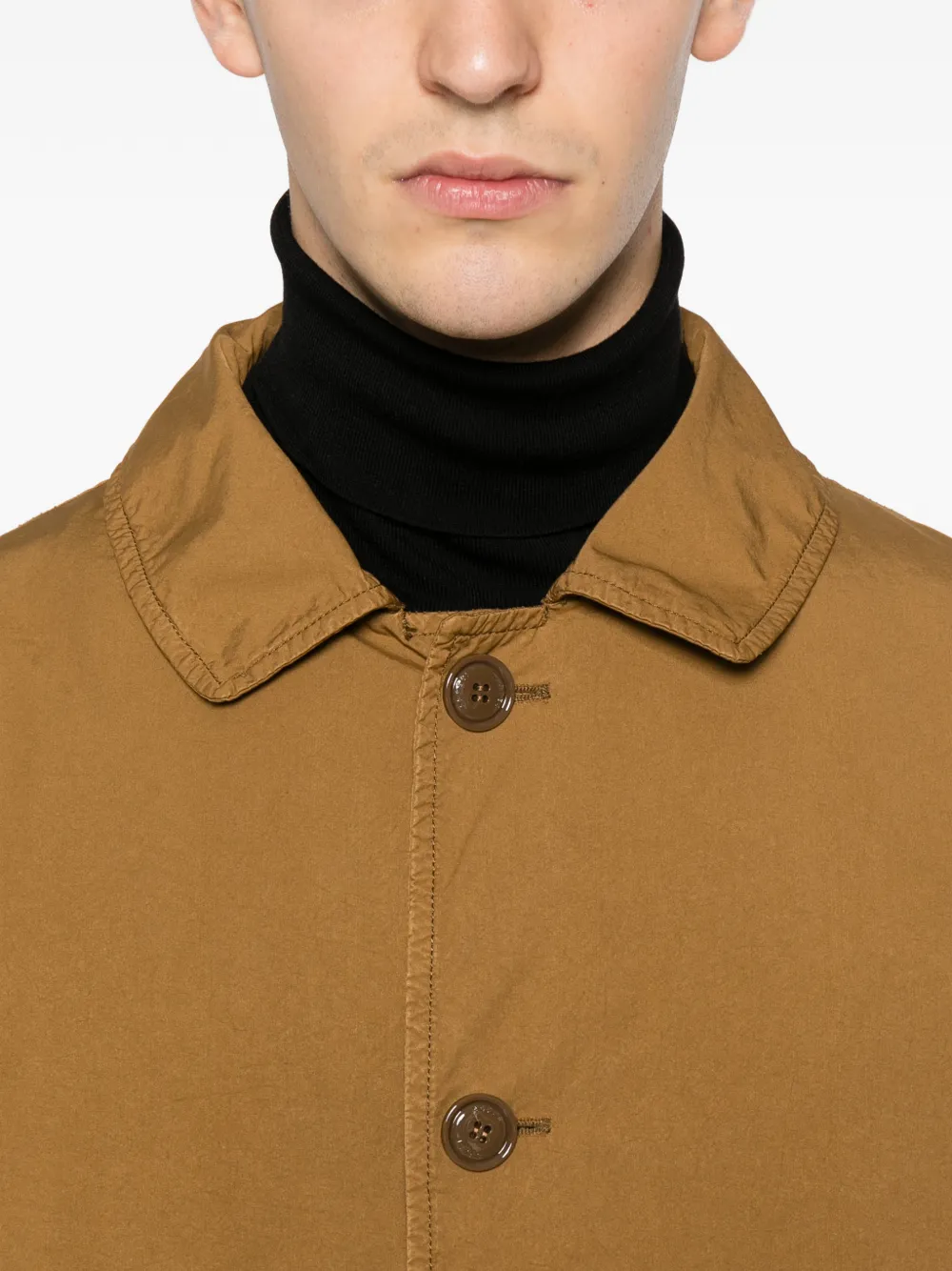 Aspesi Vodka Buttoned Coat In Orange