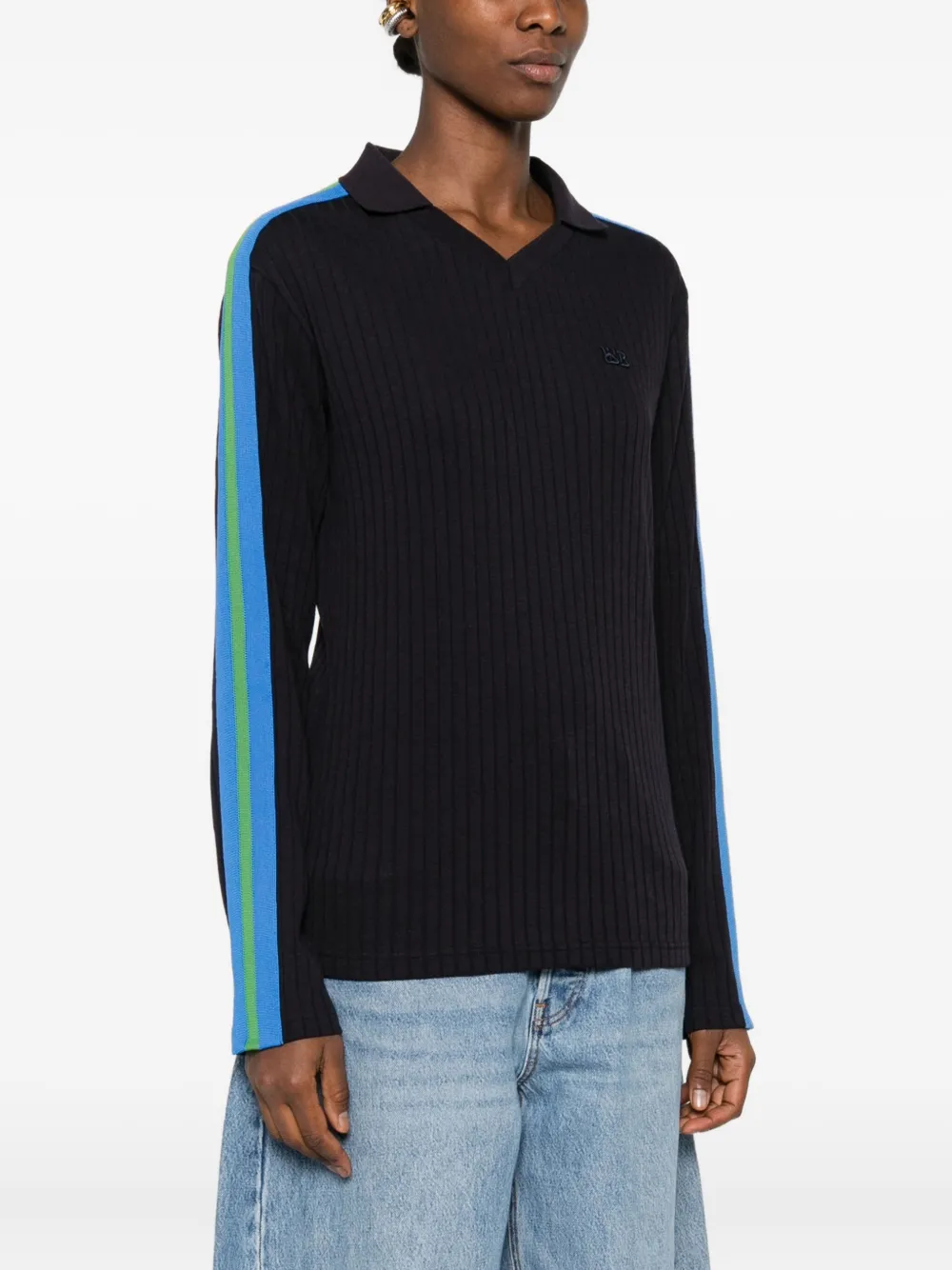 Wales Bonner Striped-detail Top In Multi