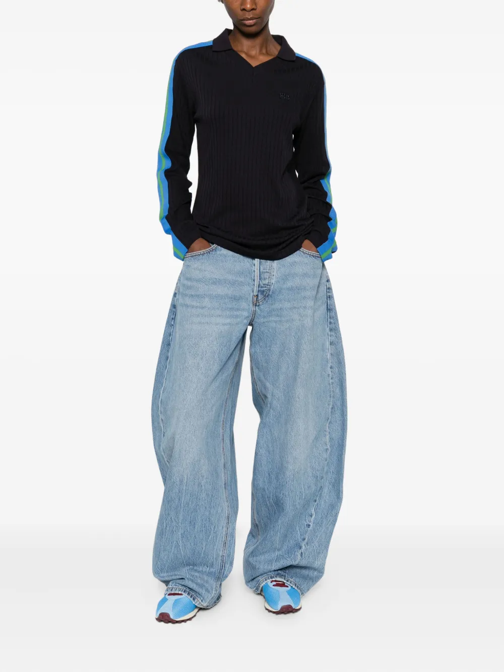 Wales Bonner Striped-detail Top In Multi