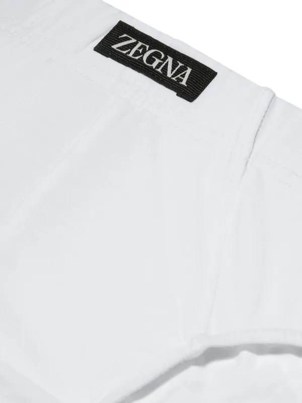 Zegna logo-tag Briefs | ホワイト | FARFETCH JP