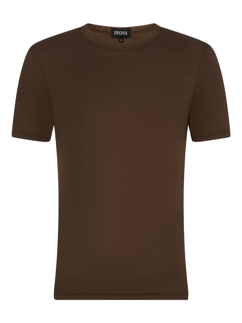 Zegna ribbed T-shirt | Brown | Image 1
