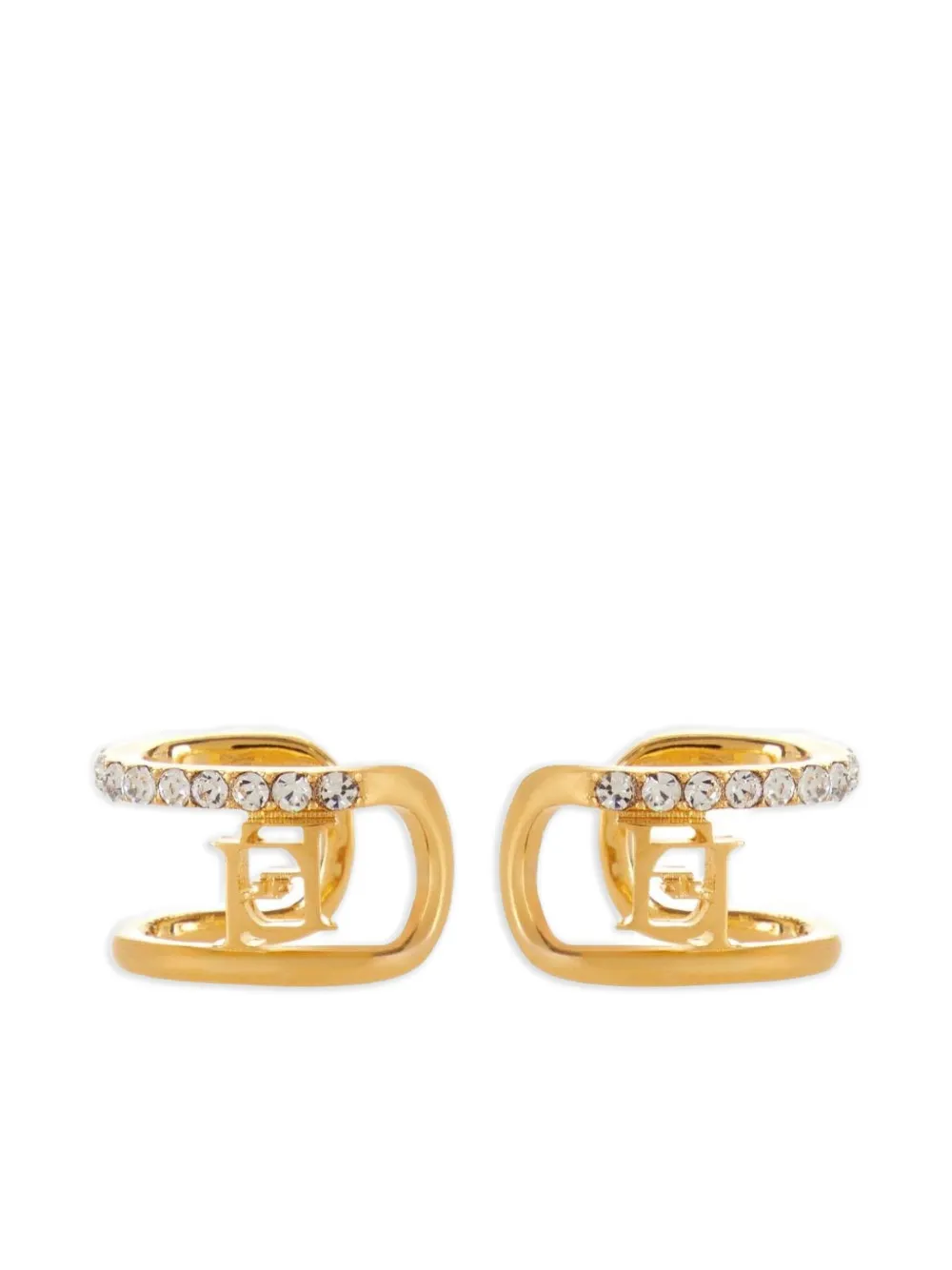 Elisabetta Franchi crystal-embellished earrings - Oro