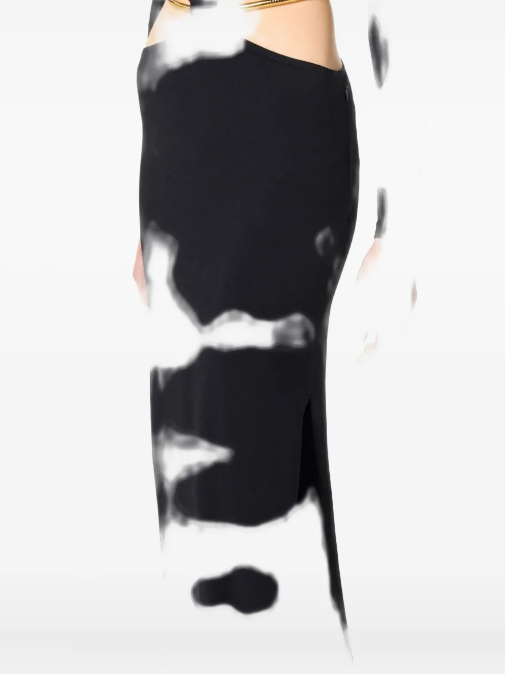 Elisabetta Franchi Cut-out Chain Maxi Dress In Black