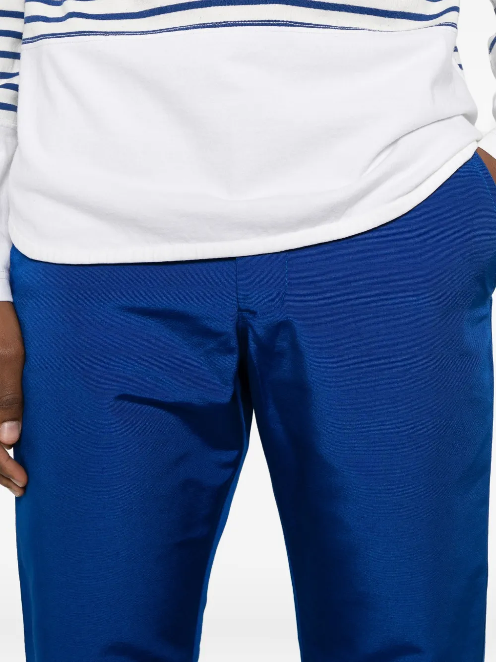 COMME DES GARÇONS HOMME DEUX Pre-owned 2001 Ribbed Trousers In Blue