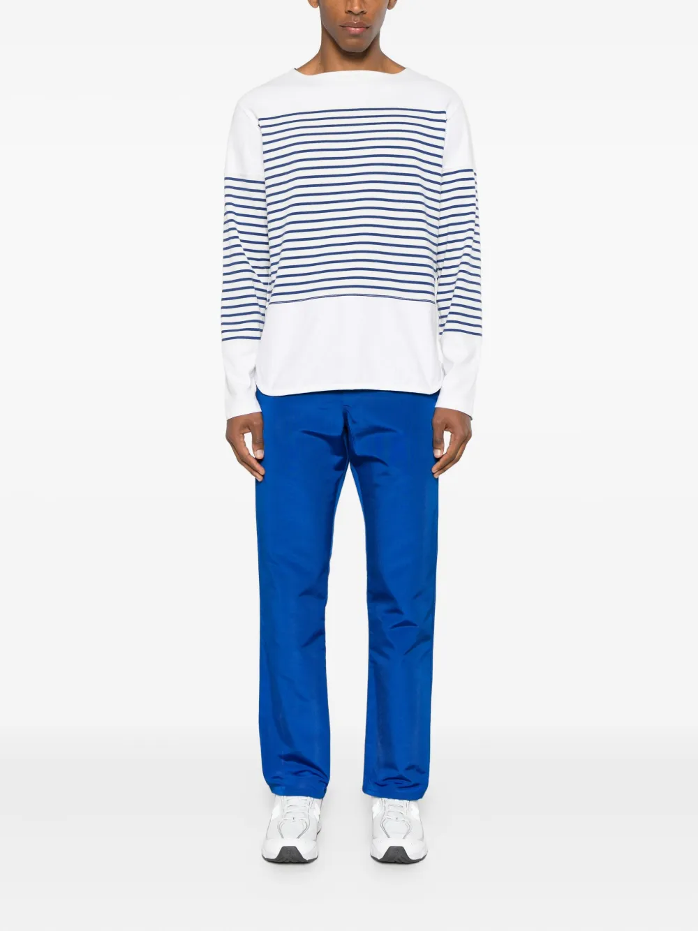 COMME DES GARÇONS HOMME DEUX Pre-owned 2001 Ribbed Trousers In Blue