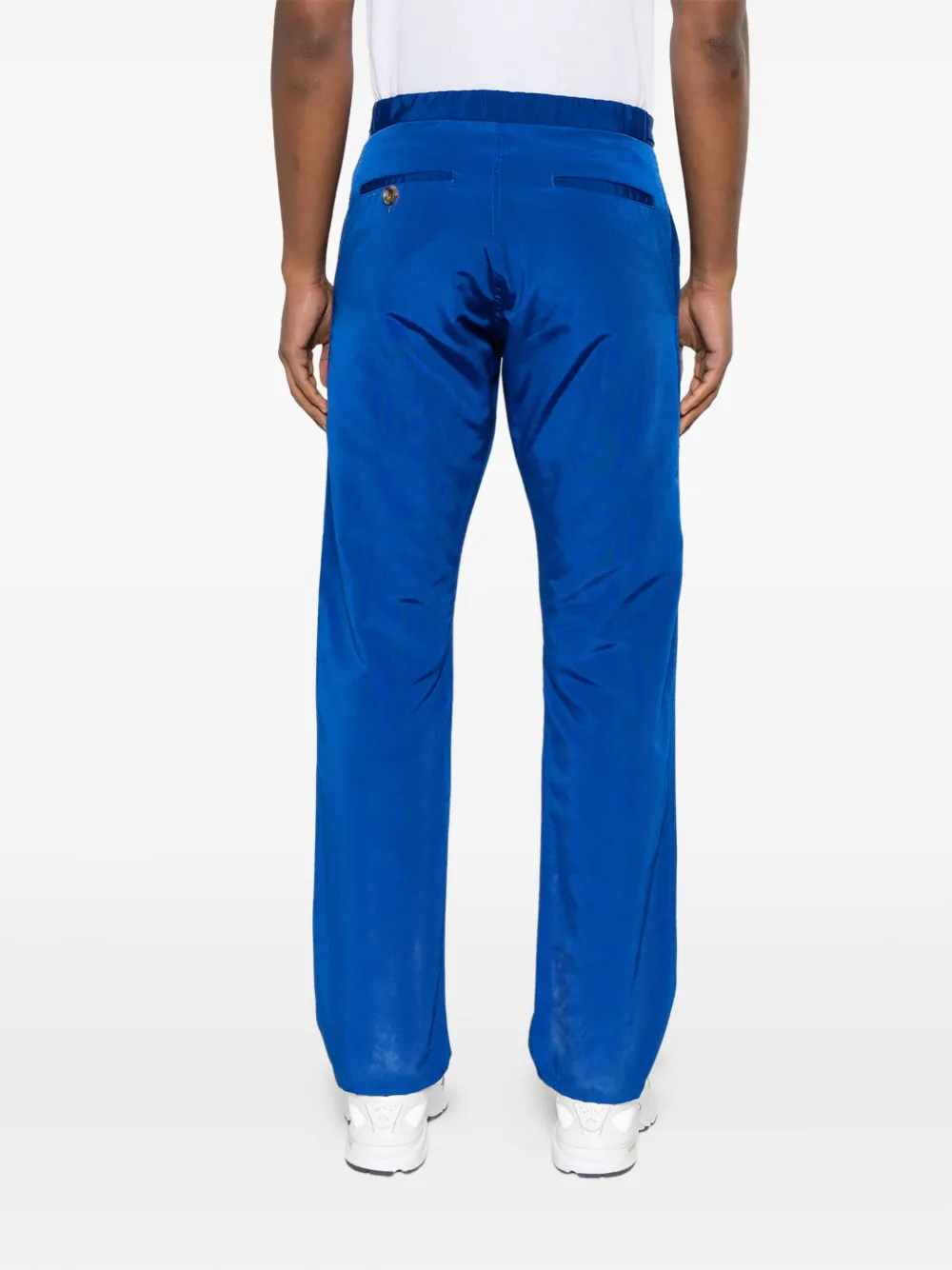 COMME DES GARÇONS HOMME DEUX Pre-owned 2001 Ribbed Trousers In Blue