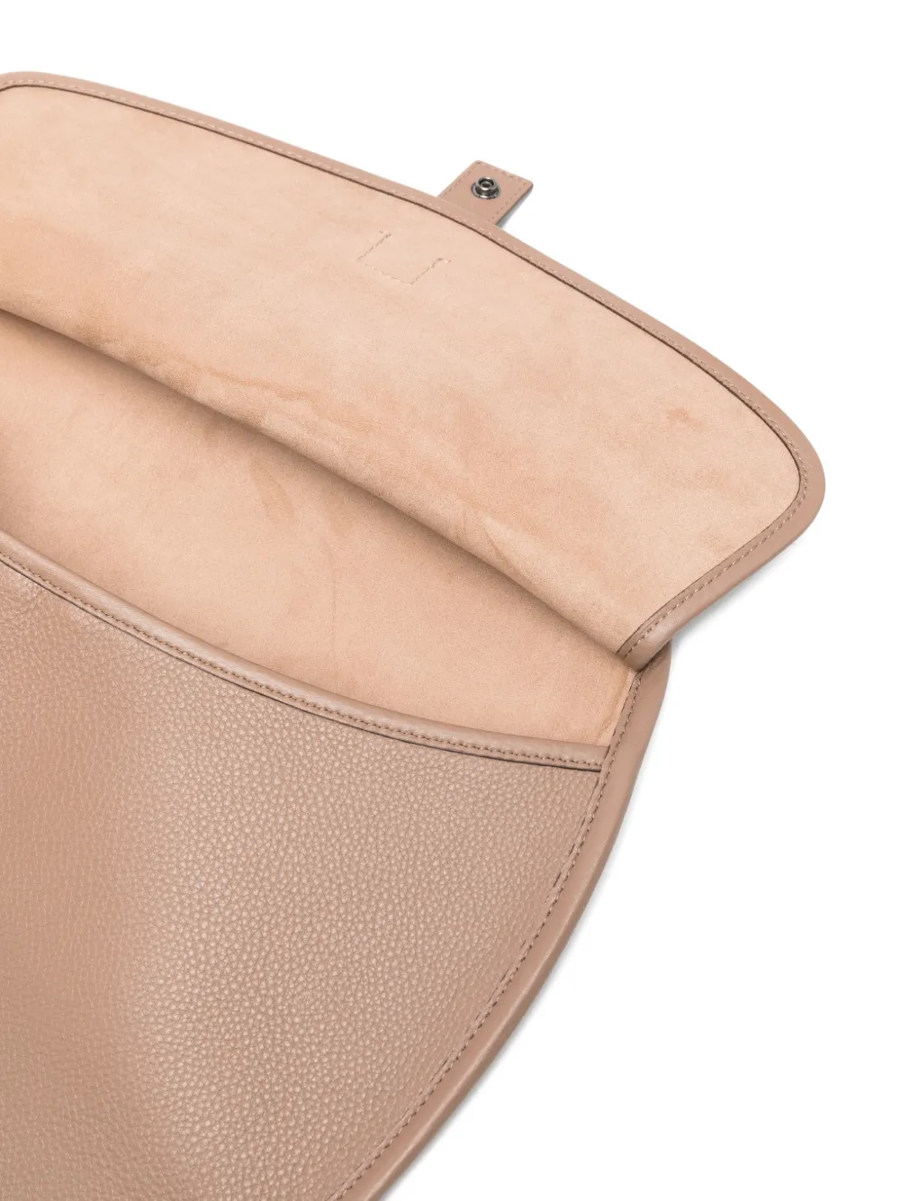 Lacoste Racket-shape Leather Bag In Neutral