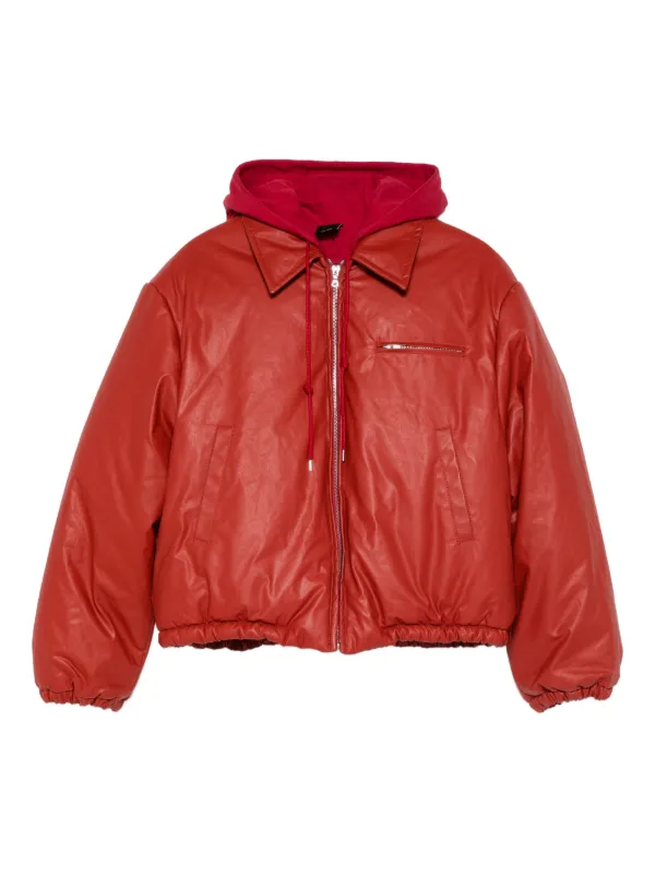 MERYLL ROGGE フーデッドコート | レッド | FARFETCH JP