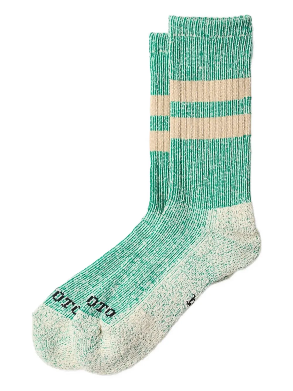 RoToTo ribbed socks | Green | Image 1