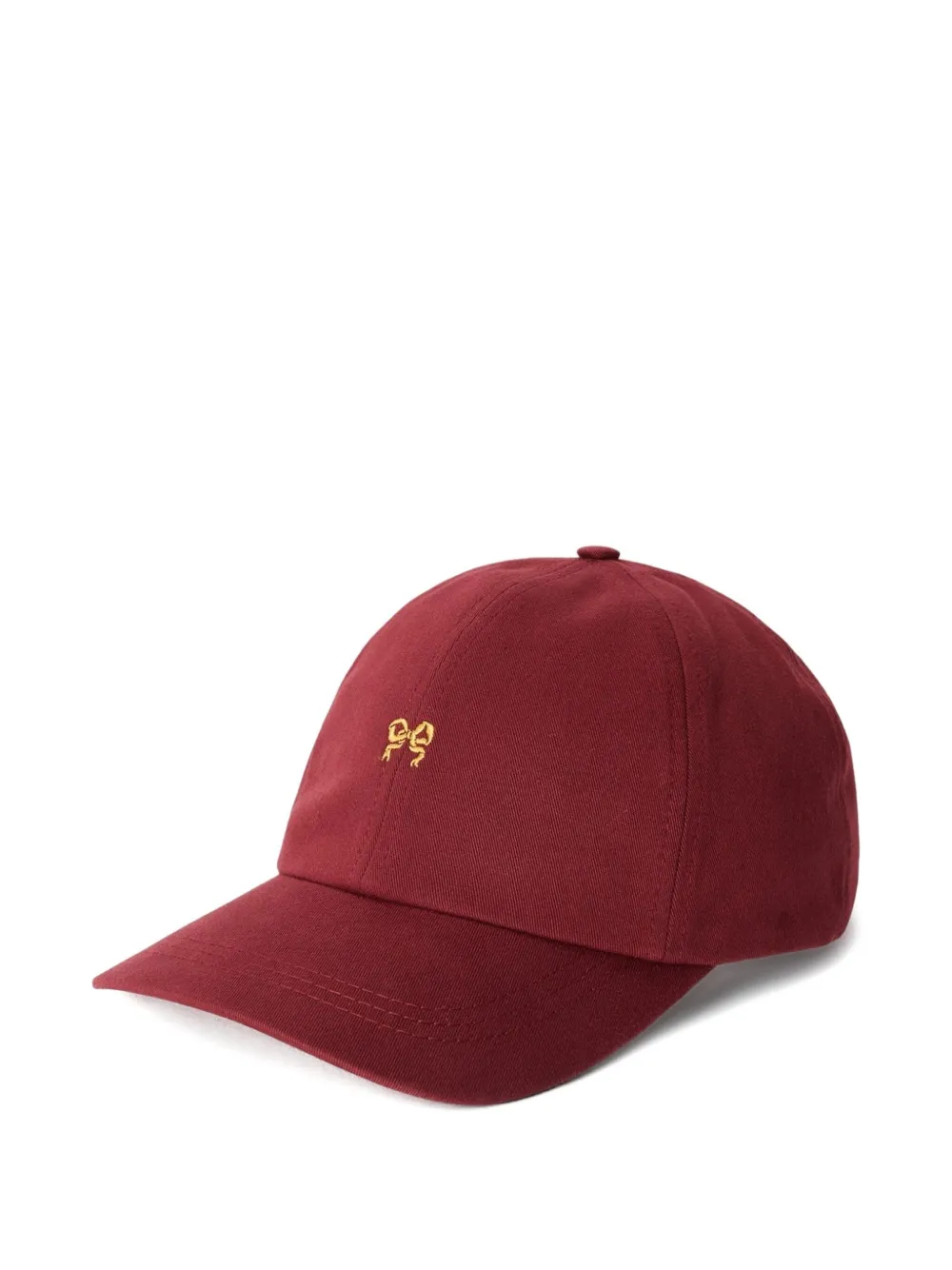Soulland Lace-embroidered Baseball Cap In Brown