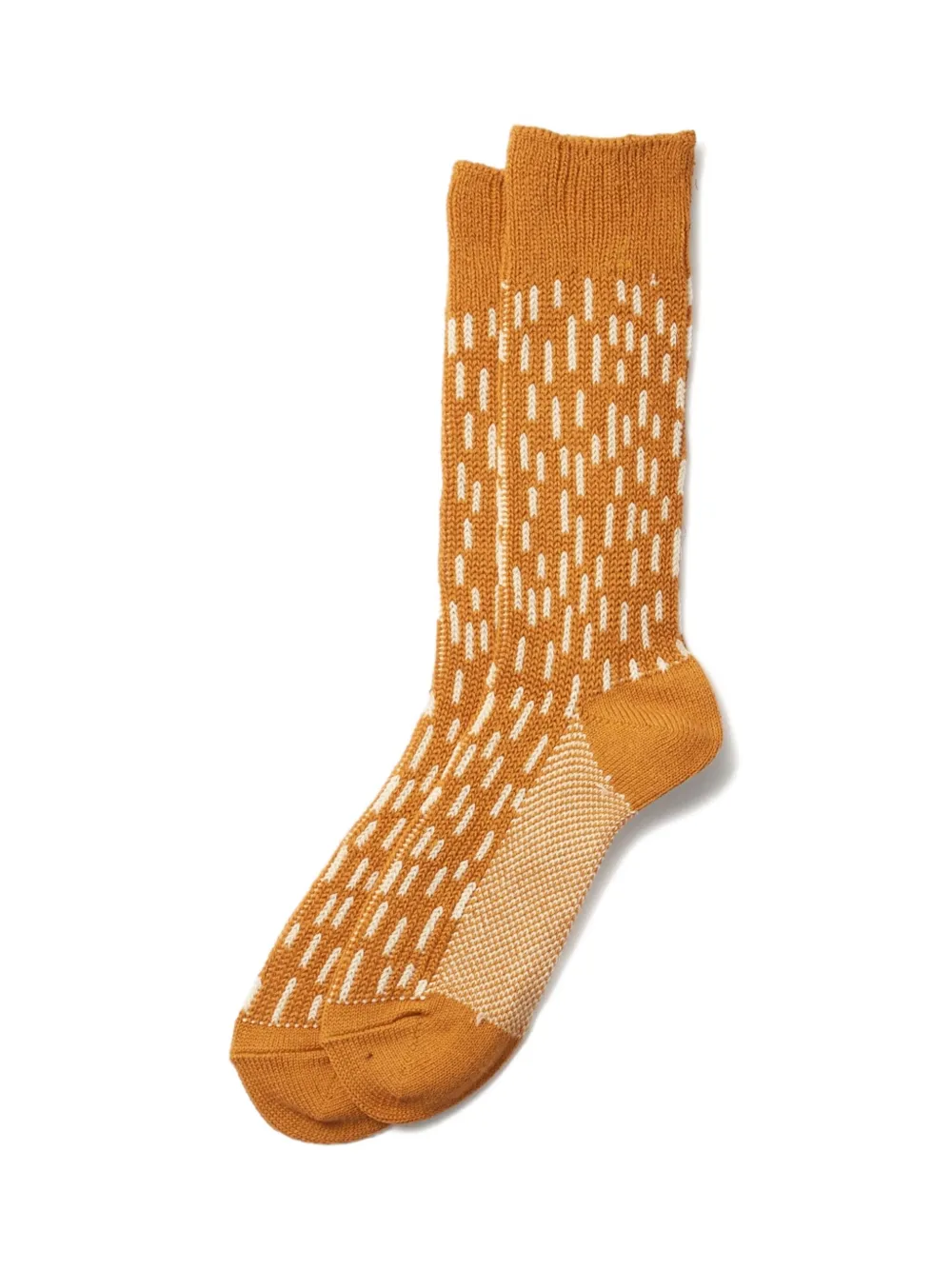 Rototo Ribbed Socks In Brown