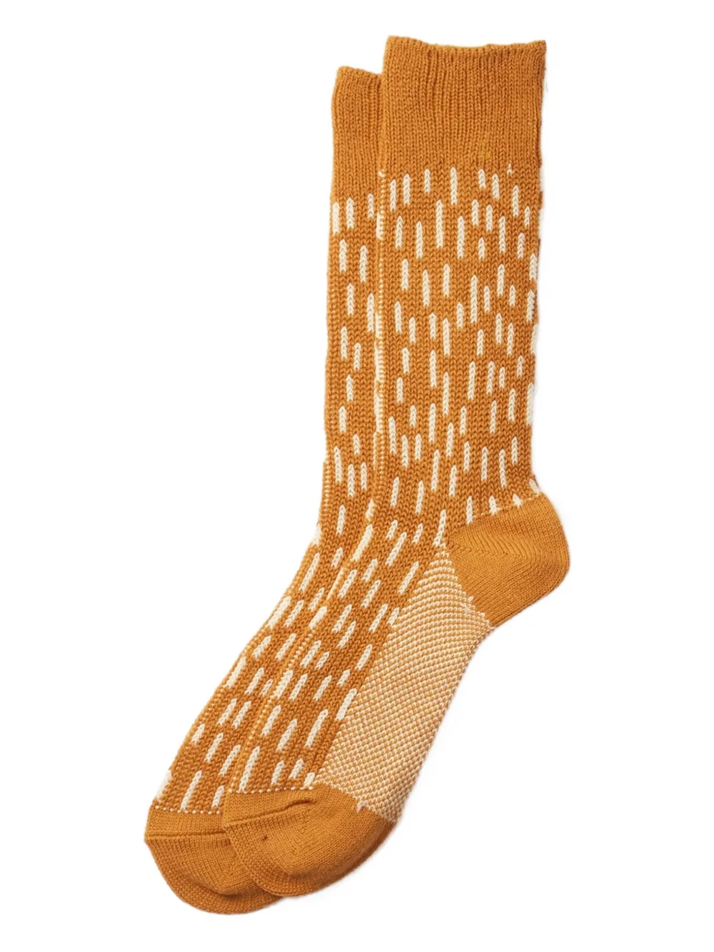 Rototo Ribbed Socks In Brown
