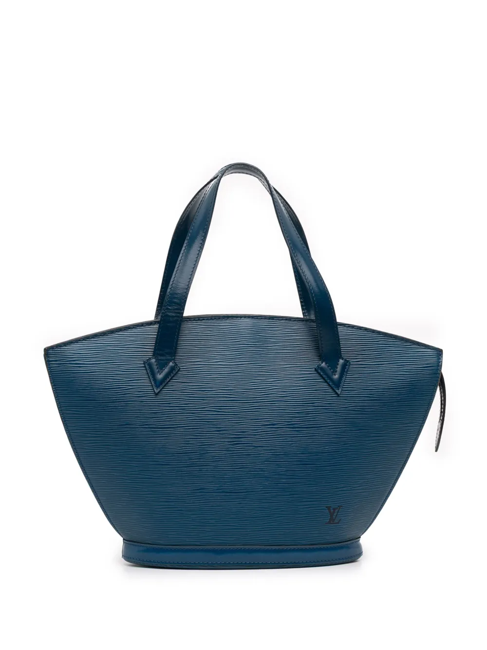 Pre-owned Louis Vuitton 1994 Epi Saint Jacques Pm Short Strap Handbag In Blue