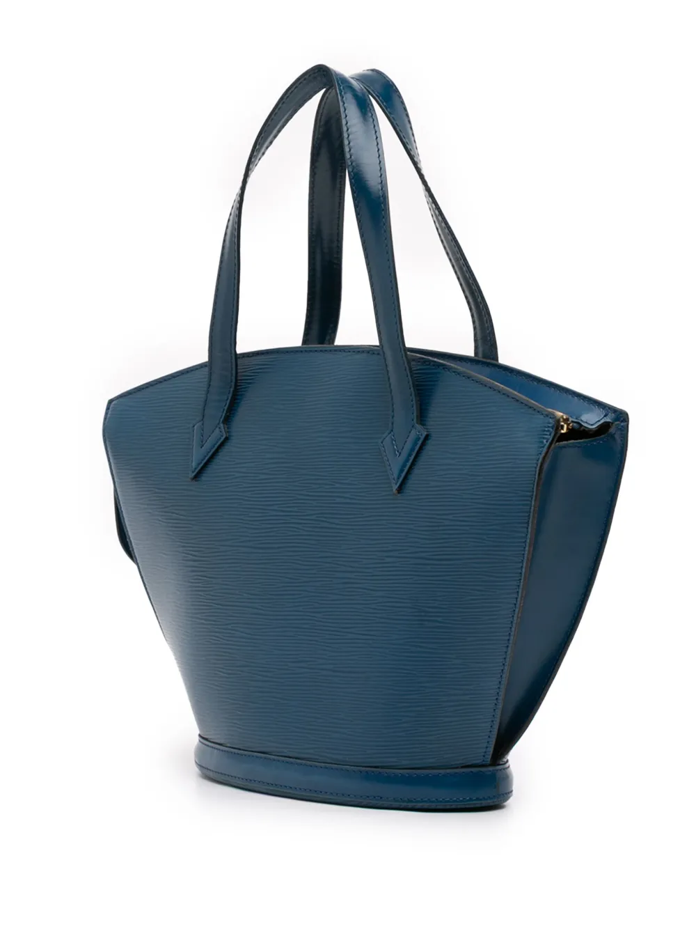 Pre-owned Louis Vuitton 1994 Epi Saint Jacques Pm Short Strap Handbag In Blue