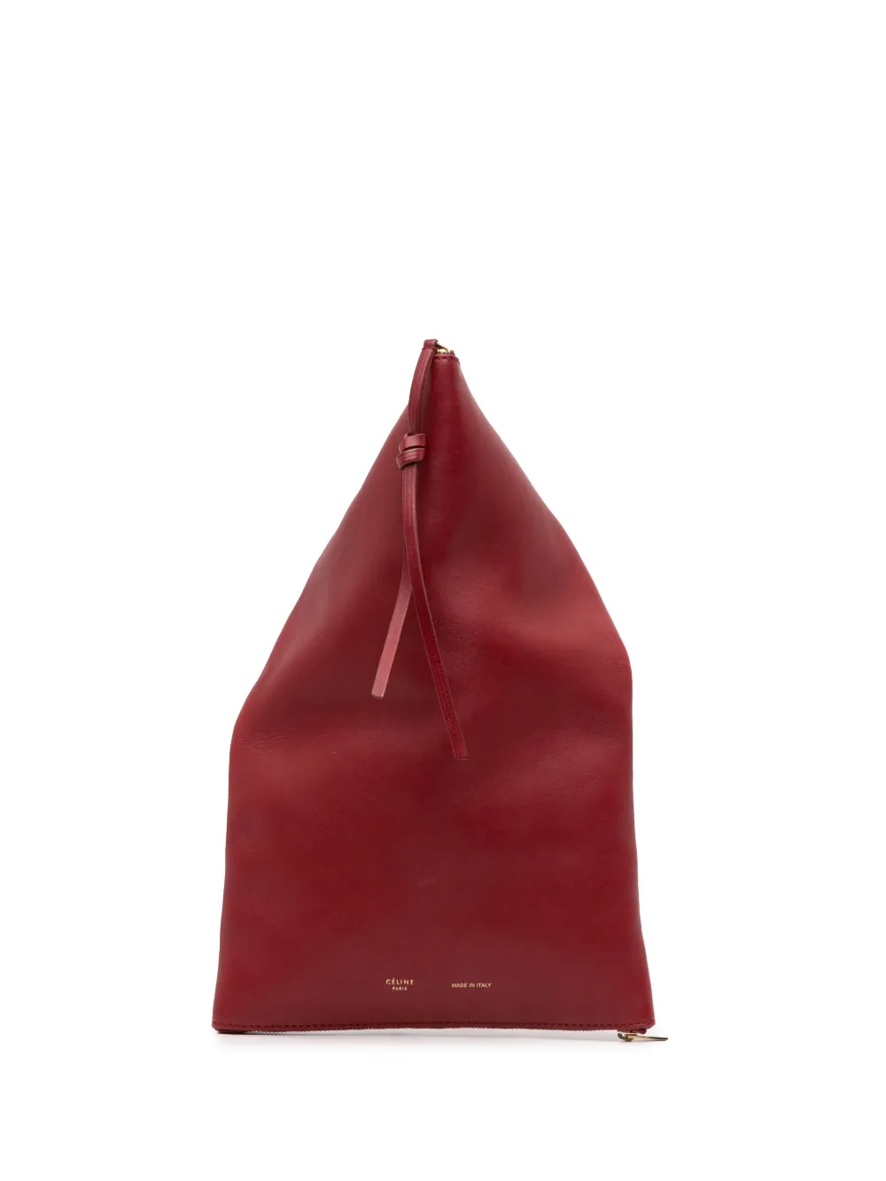 Celine Pre-Owned 2013 ラムスキン Berlingot クラッチバッグ - レッド Celine Pre-Owned 2013 ラムスキン Berlingot クラッチバッグ - レッド